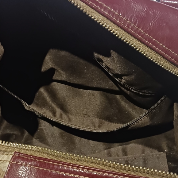 Authentic Coach Sabrina satchel in patent leather and satin canvas - Picture 11 of 14